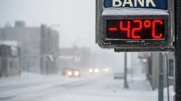 Thompson Extreme Cold Alert: Wind Chills Plunge to -42°C Tomorrow