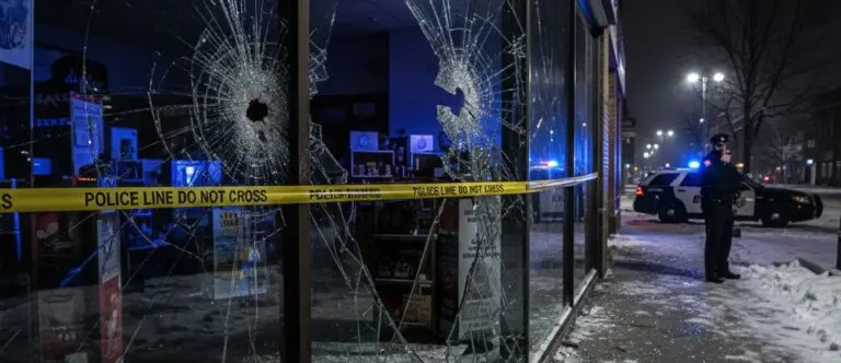 Two Youths Arrested After Stolen Truck Rams Thompson Business