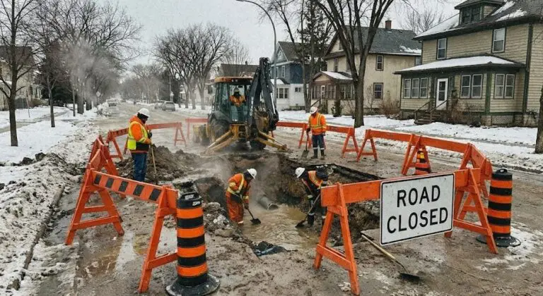 Traffic Alert: Water Main Break Closes Section of Parkway Crescent