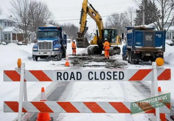 Thompson Road Closure Alert: Water Main Repair on Granite Crescent