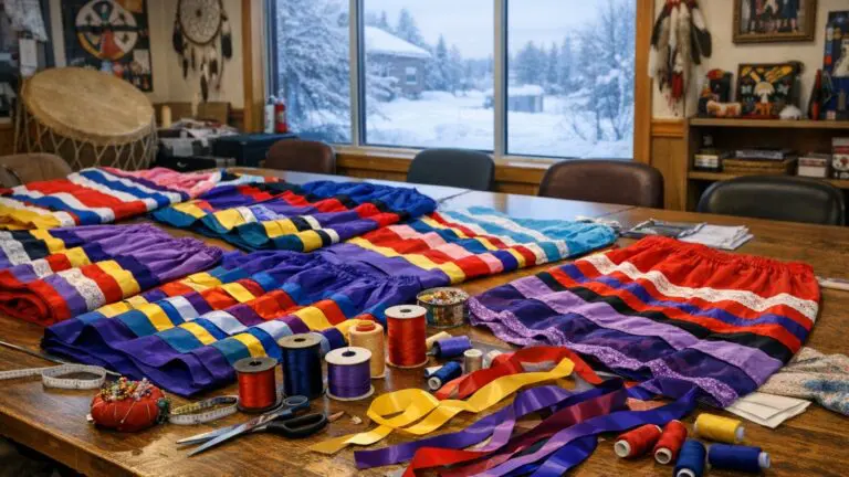 MKO Traditional Healer Program Hosts Free Ribbon Skirt Making Sessions in Thompson on Feb 28 - AI Generated Image