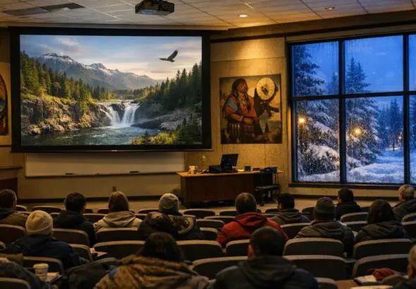 UCN Thompson Campus to Host Evening of Indigenous Cinema Featuring JJ Neepin on Mar 1 - AI Generated Image