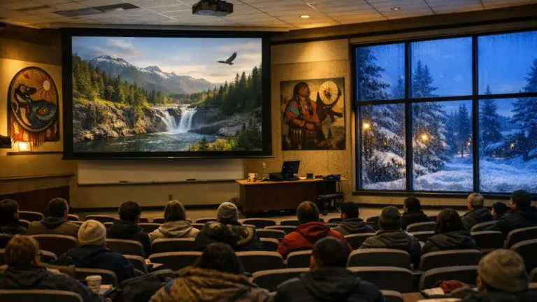 UCN Thompson Campus to Host Evening of Indigenous Cinema Featuring JJ Neepin on Mar 1 - AI Generated Image