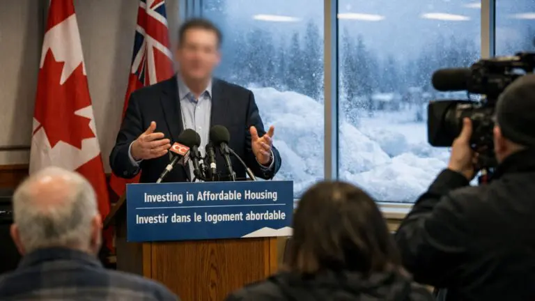 Federal Government Makes Housing Announcement in Thompson on Mar 20 - AI Generated Image