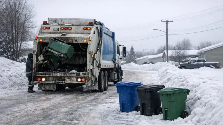 City of Thompson Garbage and Recycling Schedule March 16-20 2026 - AI Generated Image