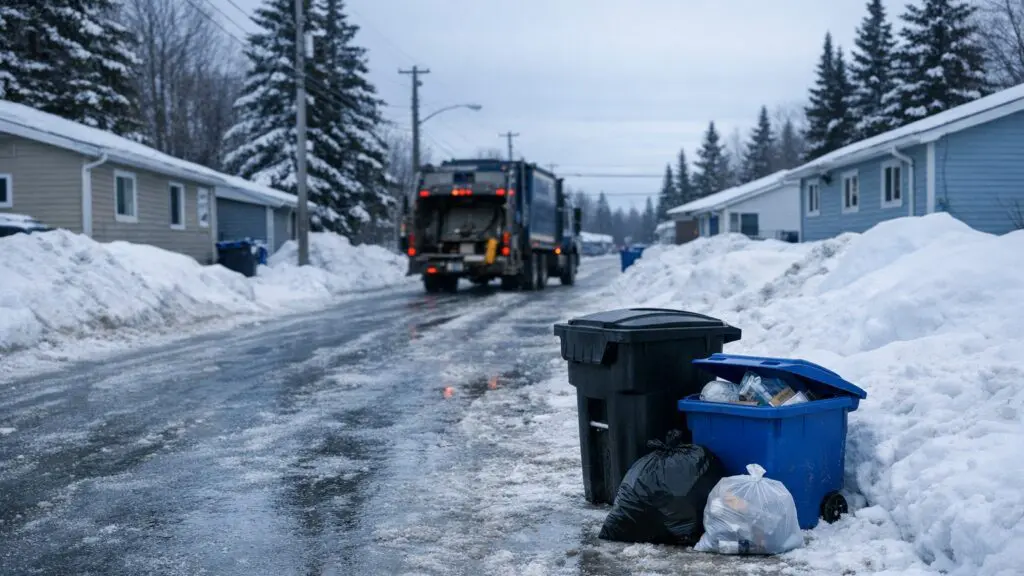 City of Thompson Announces Updated Garbage and Recycling Schedule for Mar 9-13 - AI Generated Image