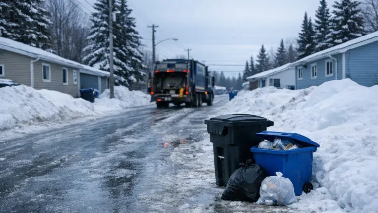 City of Thompson Announces Updated Garbage and Recycling Schedule for Mar 9-13 - AI Generated Image