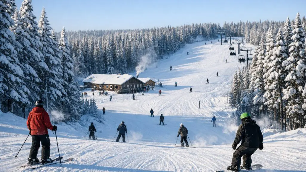 Mystery Mountain Winter Park Open Mar 2-3 During Manitoba Winter Games - AI Generated Image