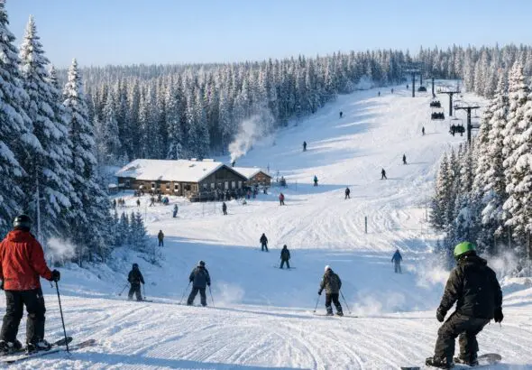 Mystery Mountain Winter Park Open Mar 2-3 During Manitoba Winter Games - AI Generated Image