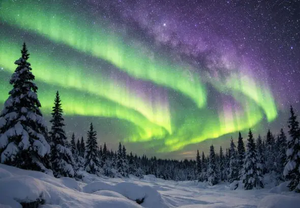 Northern Lights Alert: Increased Auroral Activity Forecast for Thompson on Mar 8 - AI Generated Image