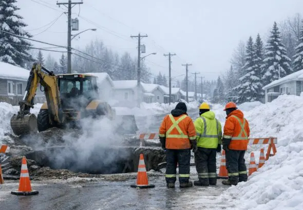 Smith Crescent Road Closure and Water Outage for Water Break Repair on March 3 - AI Generated Image