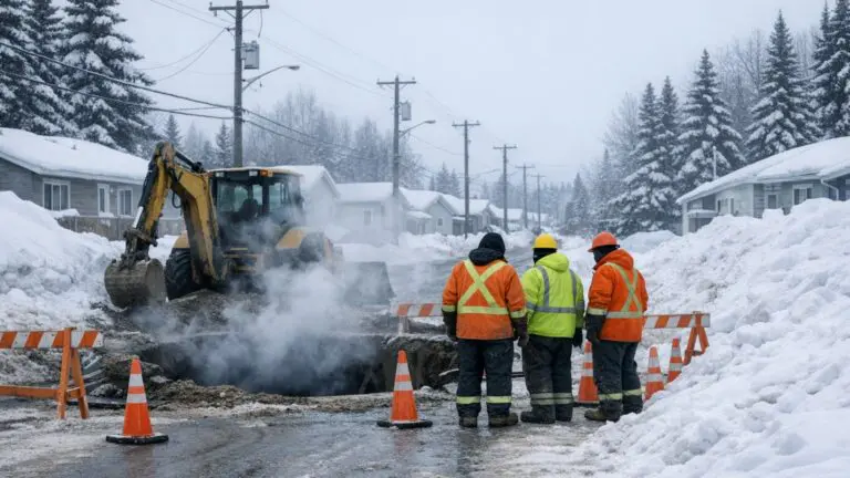 Smith Crescent Road Closure and Water Outage for Water Break Repair on March 3 - AI Generated Image
