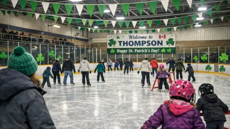 Free St. Patrick's Day Skate Coming to Thompson on Mar 14 - AI Generated Image