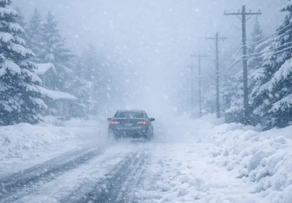 Thompson Braces for Snow and Freezing Drizzle Today, Extreme Wind Chills to -30°C and Frostbite Risk Through Weekend - AI Generated Image