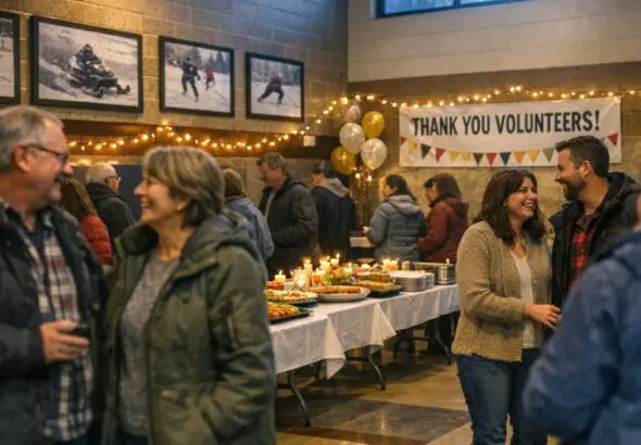 2026 Manitoba Games Host Committee Hosts Volunteer Wind-Up at TRCC on Mar 21 - AI Generated Image