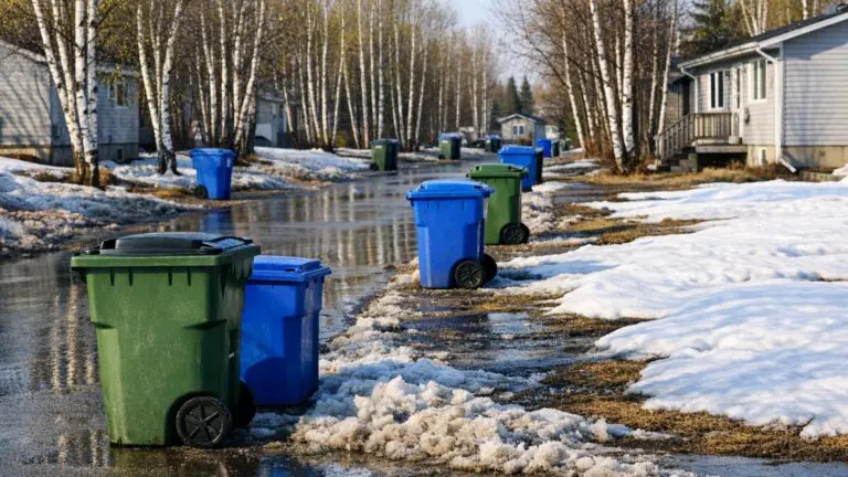 City of Thompson Garbage and Recycling Pickup Schedule for Apr 6 to 10 - AI Generated Image