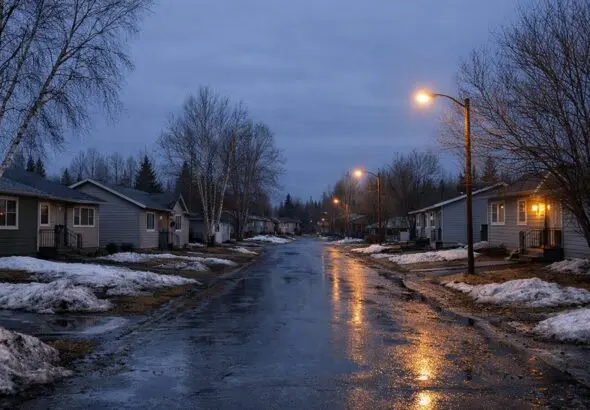 Thompson RCMP Seize Drugs, Two Firearms and $5,000 in Cash at Brandon Crescent Residence, Four Arrested on Apr 1 - AI Generated Image