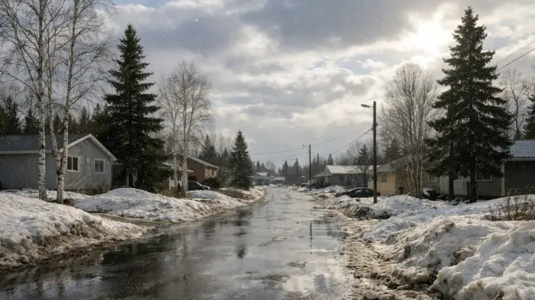 Thompson Weather Transitions to Mix of Sun, Cloud, and Flurries with Fluctuating Temperatures This Week - AI Generated Image