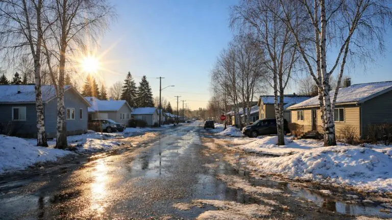 Thompson Weather: Sunny Start at -14°C Today, Flurries by Thursday, and Weekend Snow with -21°C by Monday Night - AI Generated Image