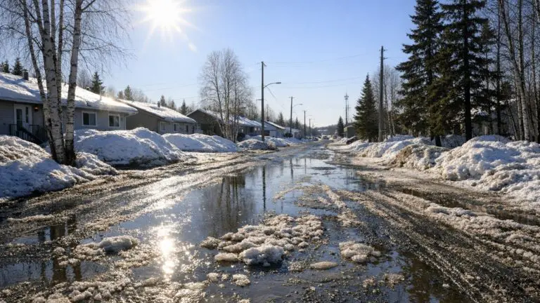 Thompson Faces -23 Wind Chill Sunday as Week Ahead Brings -27 Overnight Low Before Gradual Warming to +3°C by Apr 11 - AI Generated Image