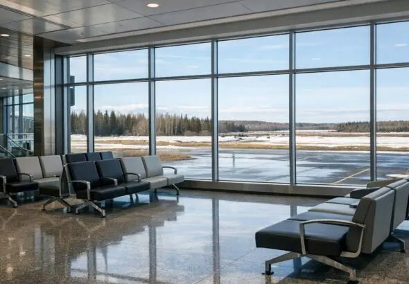 Thompson Regional Airport Renovation Nears Completion with Grand Opening Planned for May or June - AI Generated Image