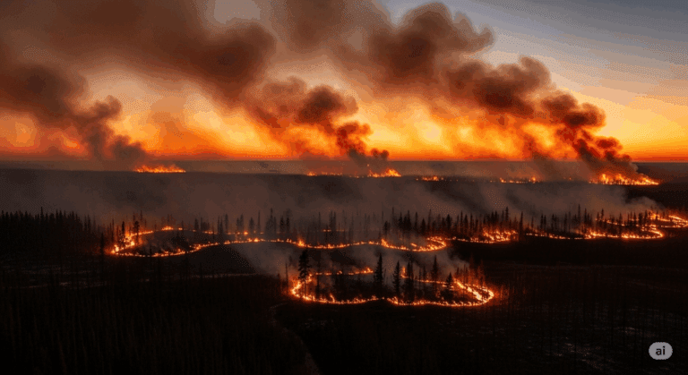 Thompson Wildfire Grows to 6,000 Hectares as Crews Expand Fire Breaks