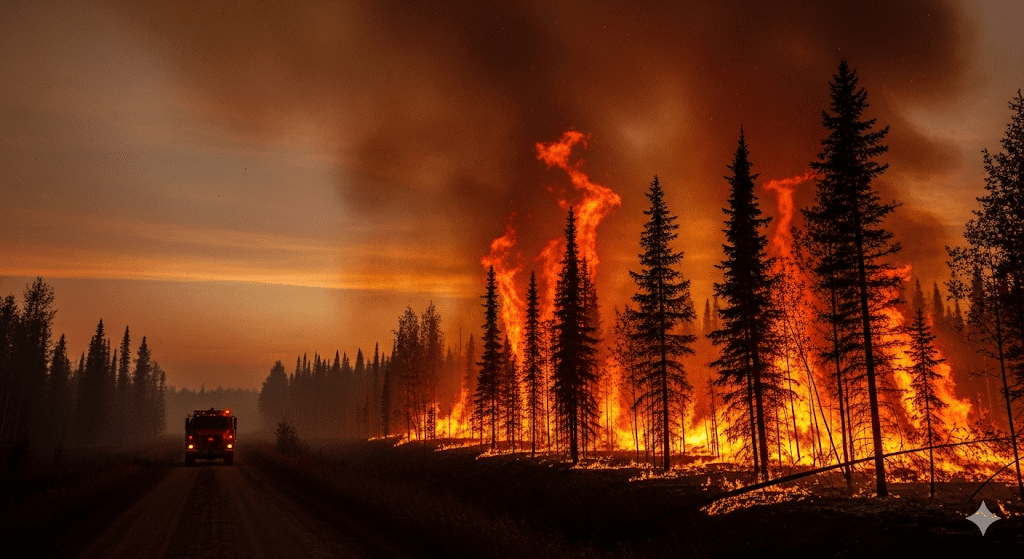 Northern Manitoba Wildfires: New Out-of-Control Fire Emerges, Total Burned Area Surpasses 2.11 Million Hectares as of August 31