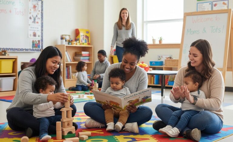 Burntwood Elementary Introduces Moms & Tots Program