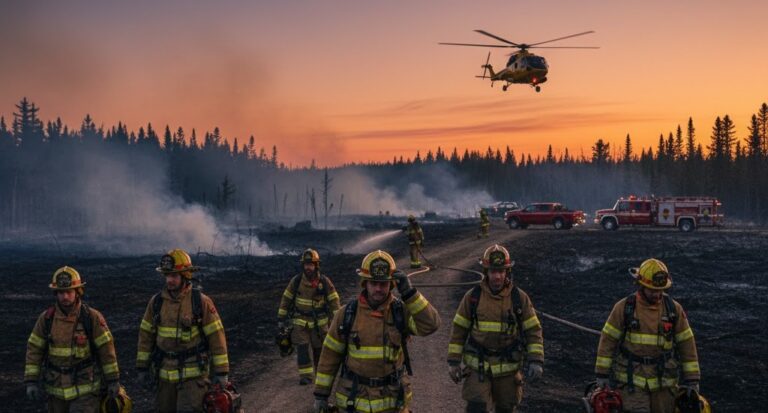 Manitoba Wildfire Update: Total Active Fires Decline to 75, Firefighter Deployment Reduced as of October 5
