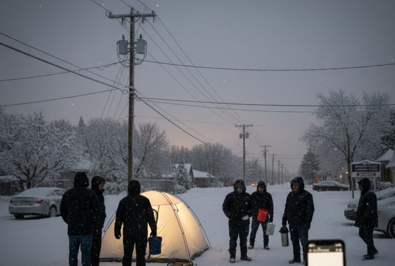 Power Outages Hit Northern Manitoba After Thanksgiving Snowstorm