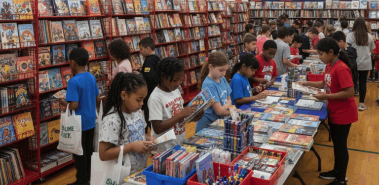 Juniper School Library Hosts Scholastic Book Fair to Support Student Literacy
