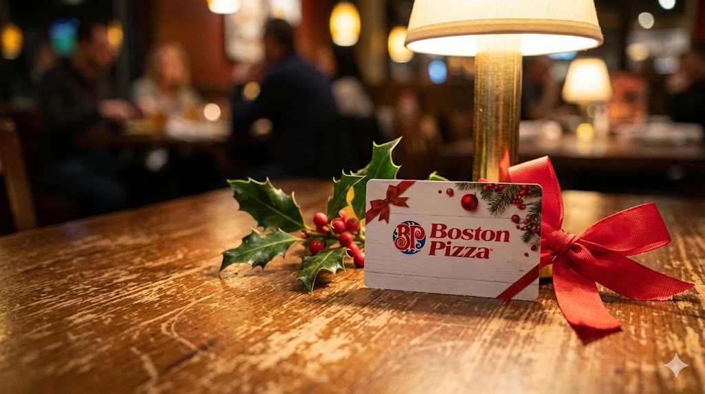 Boston Pizza Thompson Offers Bonus $10 for Holiday Gift Giving