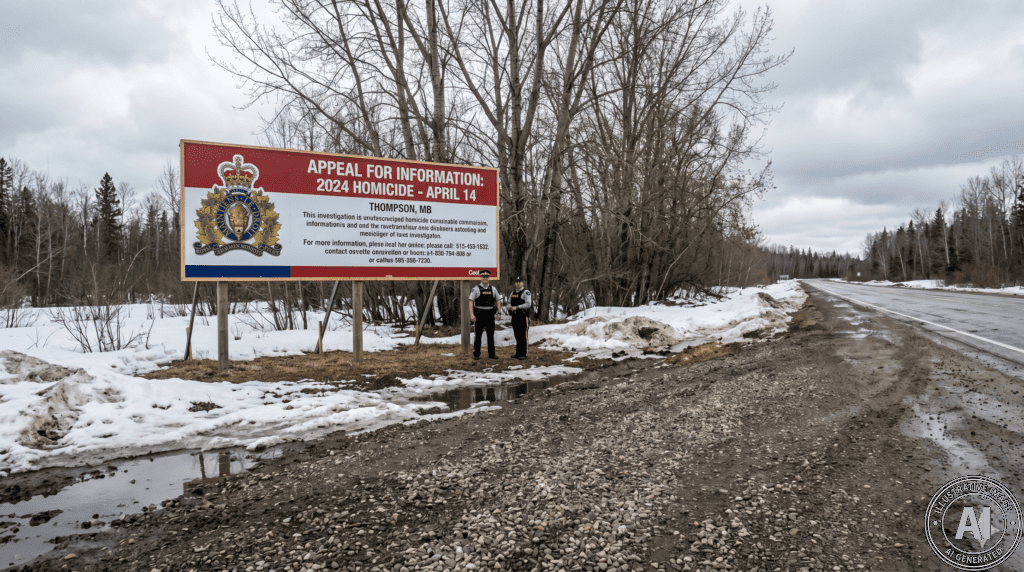 RCMP Install Billboards in Thompson to Solve 2024 Murder