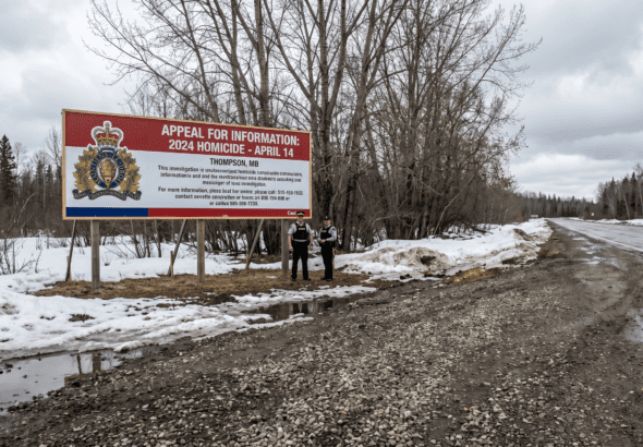 RCMP Install Billboards in Thompson to Solve 2024 Murder