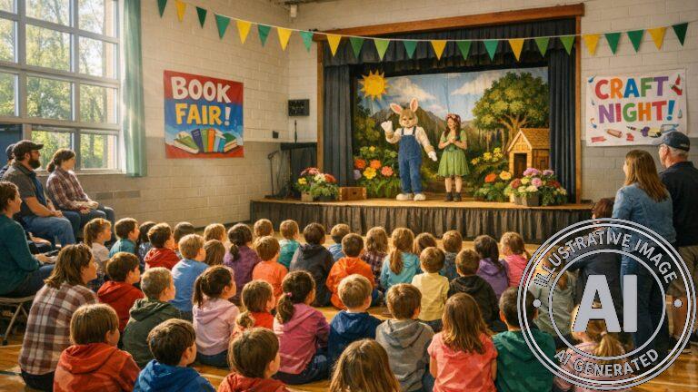 Burntwood Elementary Lines Up Seven Spring Events from Health Fair to Theatre Performance and More - AI Generated Image