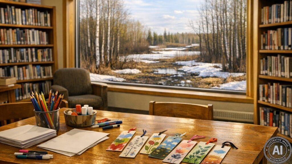 Thompson Public Library Celebrates National Library Week with Events and Raffle - AI Generated Image